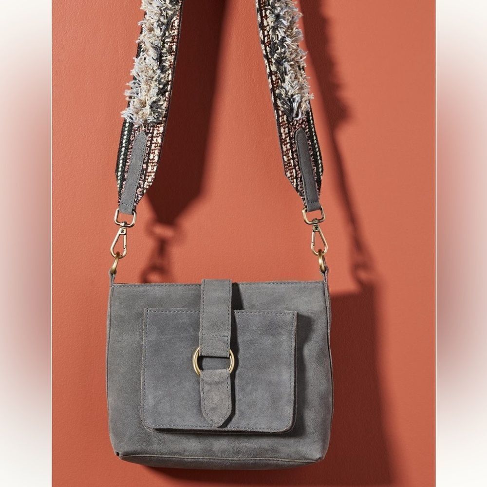 AnthropologieZuma crossbody suede purse NWT 
